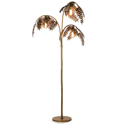 Gold Palm Floor Lamp